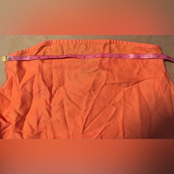 ASOS DESIGN cupro bandeau maxi dress in papaya - Picture 10 of 12